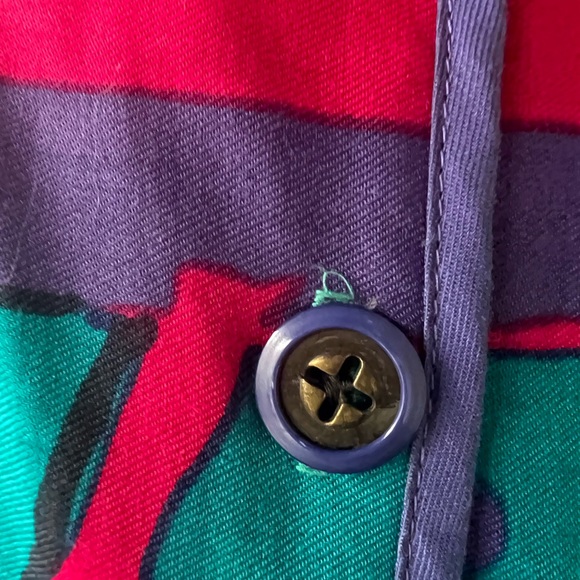 Jeanne Marc Dress Colorful 🌸❤️Pink Teal - Picture 14 of 14